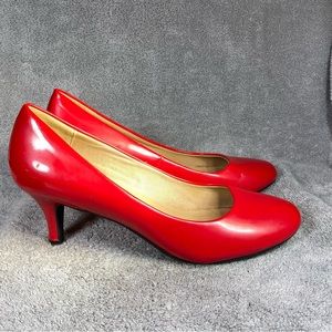 Forever 21 Red Patent Leather Heels‎ Womens 8.5